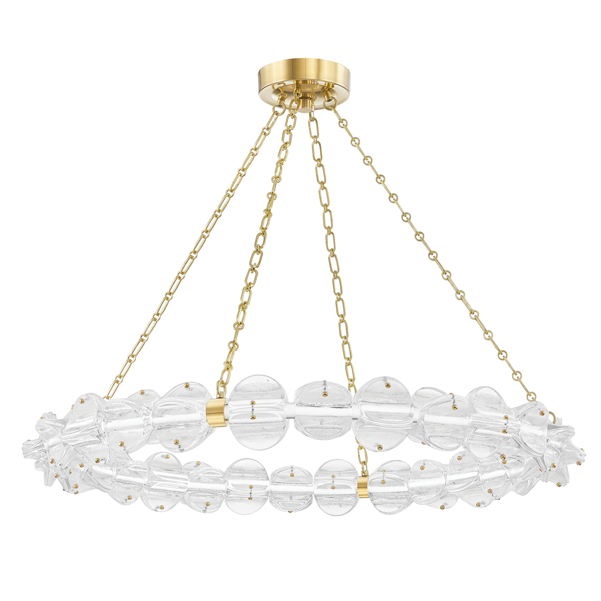 Lindley LED Chandelier - Brass
