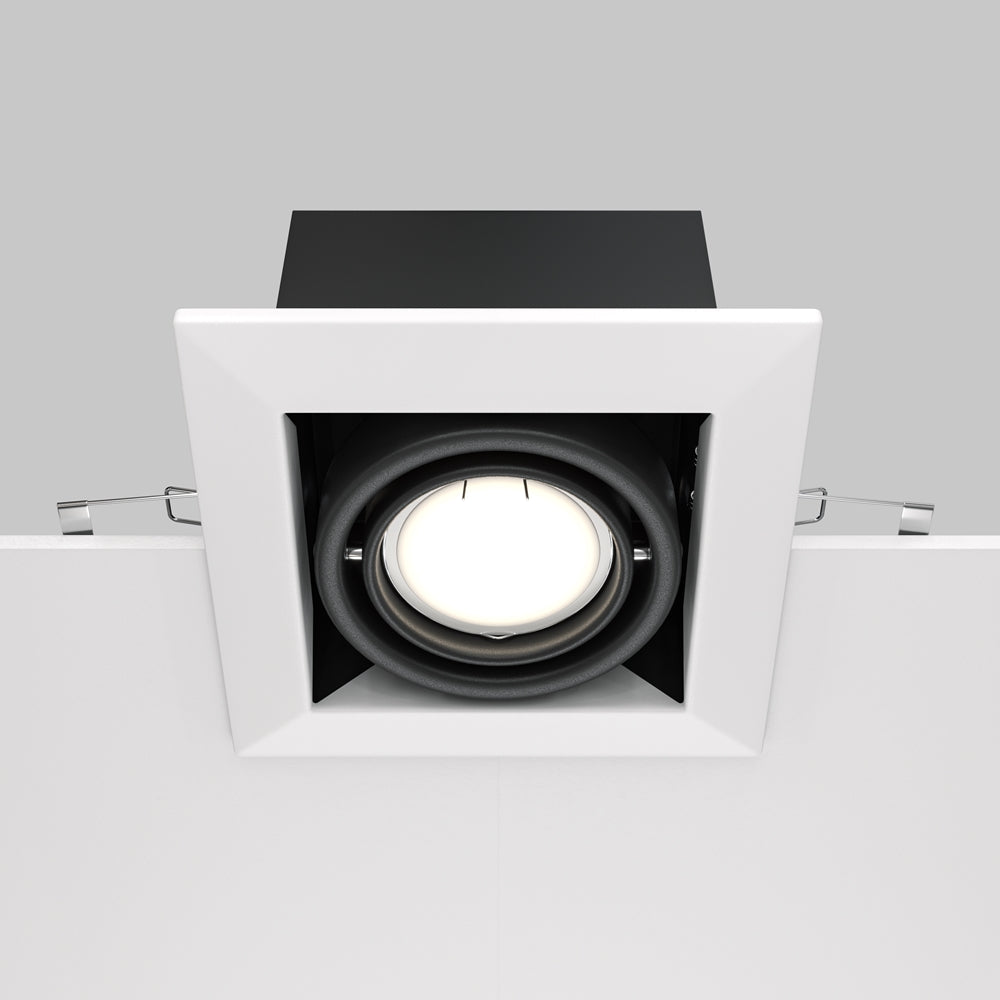 Metal Modern Recessed Light- Black/ White Finish