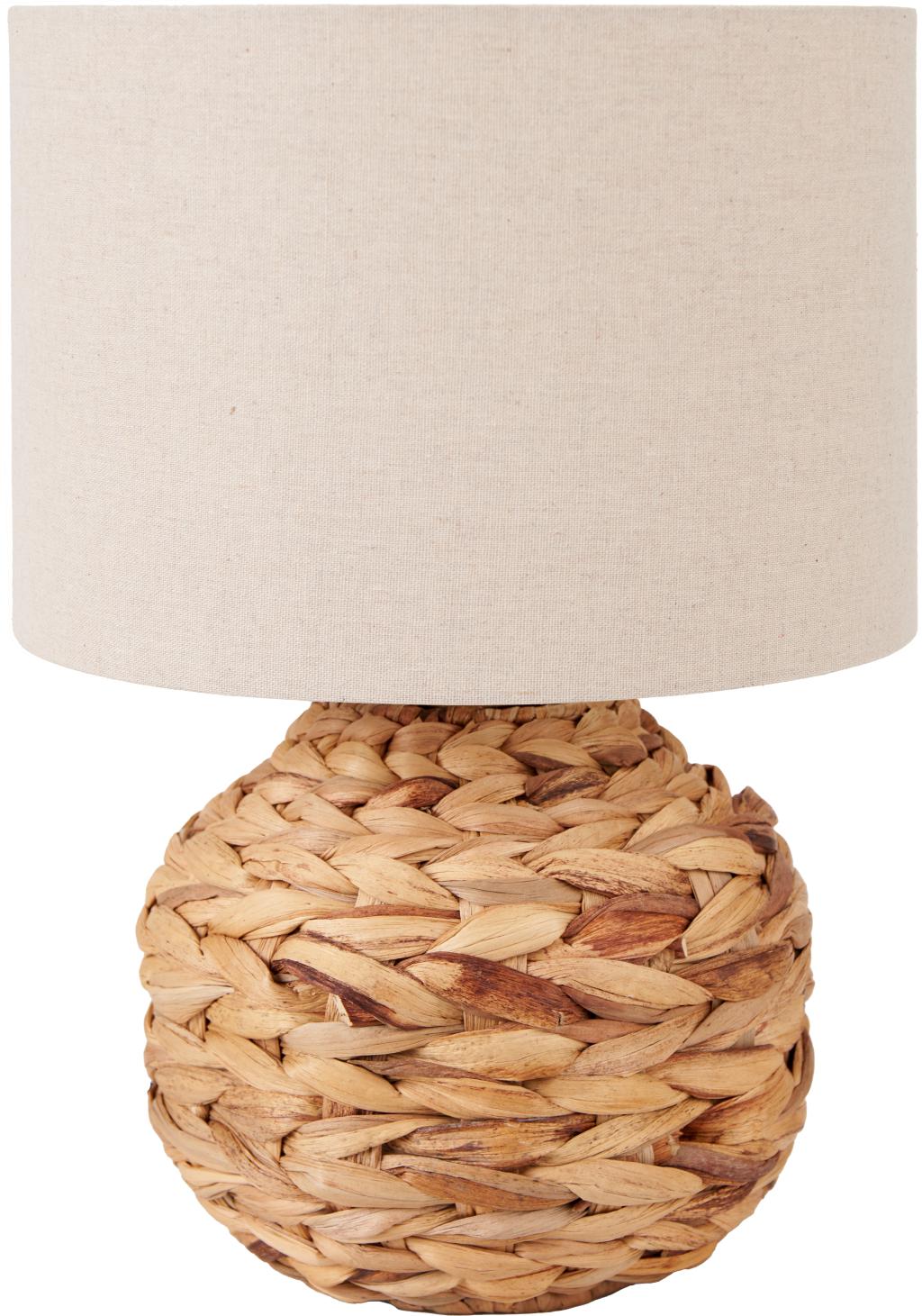 Zadi Natural Plaited Water Hyacinth Table Lamp