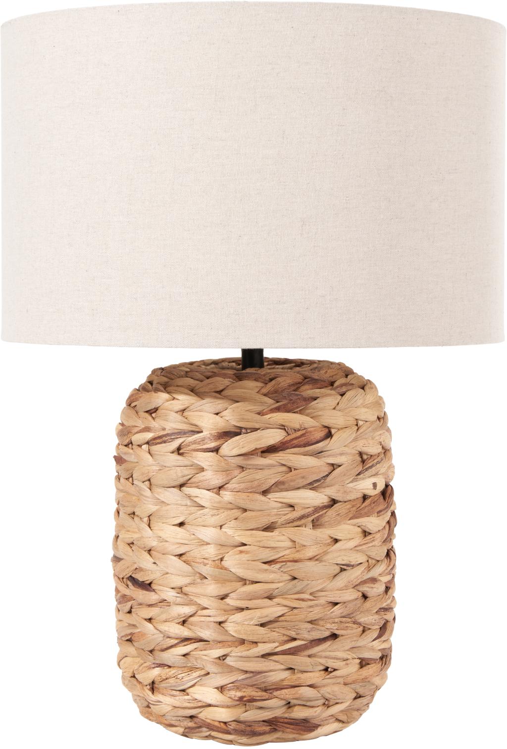 Zadi Natural Plaited Water Hyacinth Table Lamp