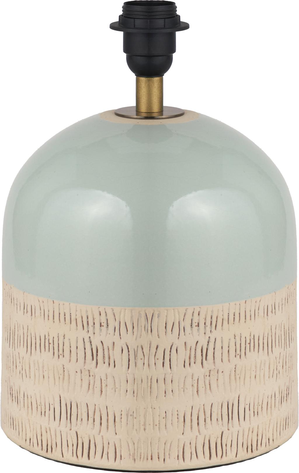 Lotta Black/Duck Egg Natural Stoneware Table Lamp  - Base Only