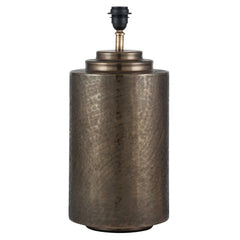 Zuri Large Antique Brass Metal Pot Table Lamp  - Base Only