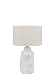 Flora White Floral Ceramic Table Lamp