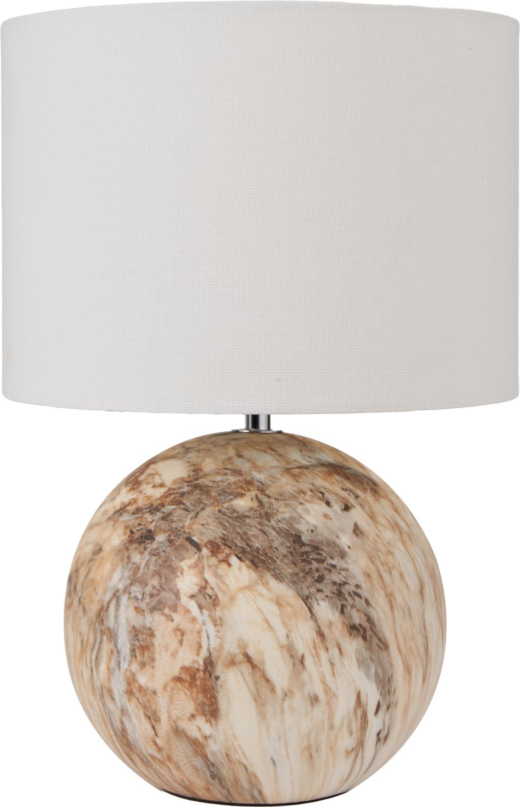 Viejo Grey/Natural Stone Effect Ceramic Table Lamp