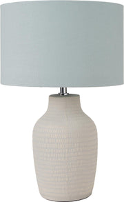 Kai Duck Egg Textured Ceramic Table Lamp - Small/Large