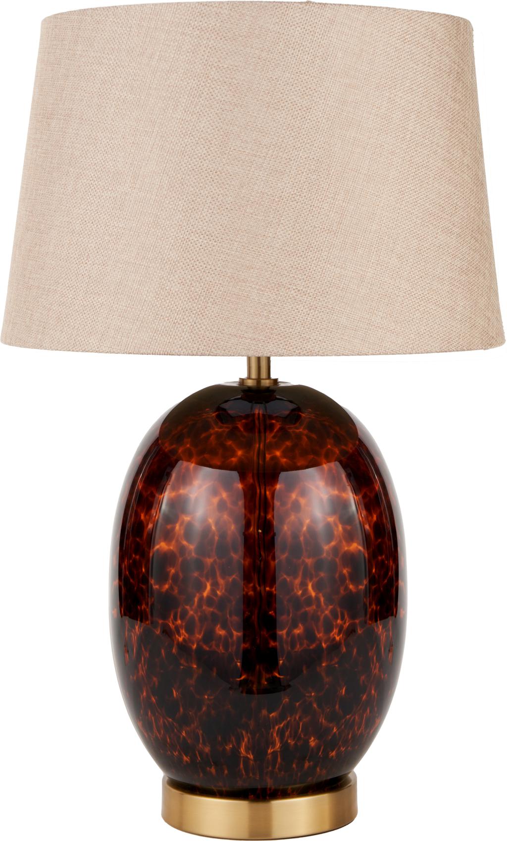 Lucien Tortoiseshell Glass Table Lamp