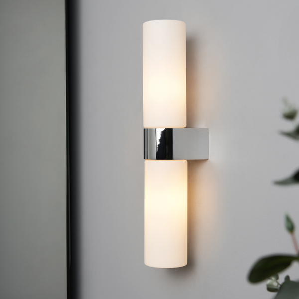 Cuco 6w LED Wall Light IP44 Black/Chrome