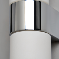 Cuco 6w LED Wall Light IP44 Black/Chrome