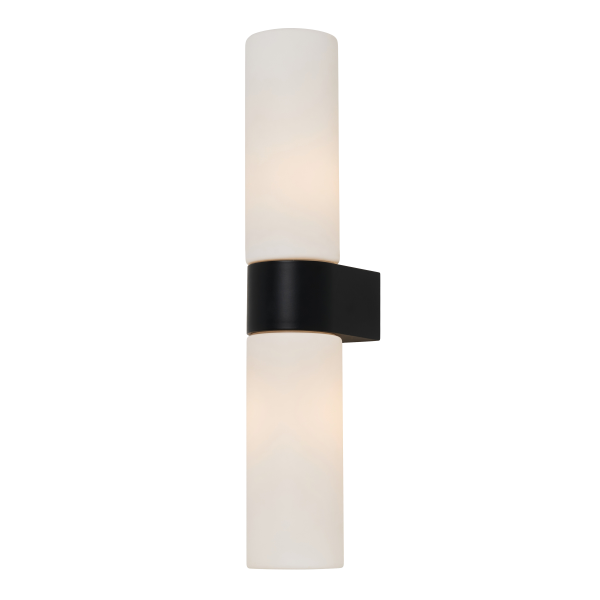 Cuco 6w LED Wall Light IP44 Black/Chrome