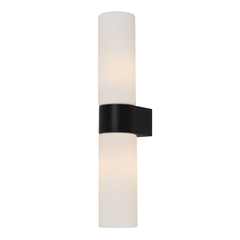 Cuco 6w LED Wall Light IP44 Black/Chrome