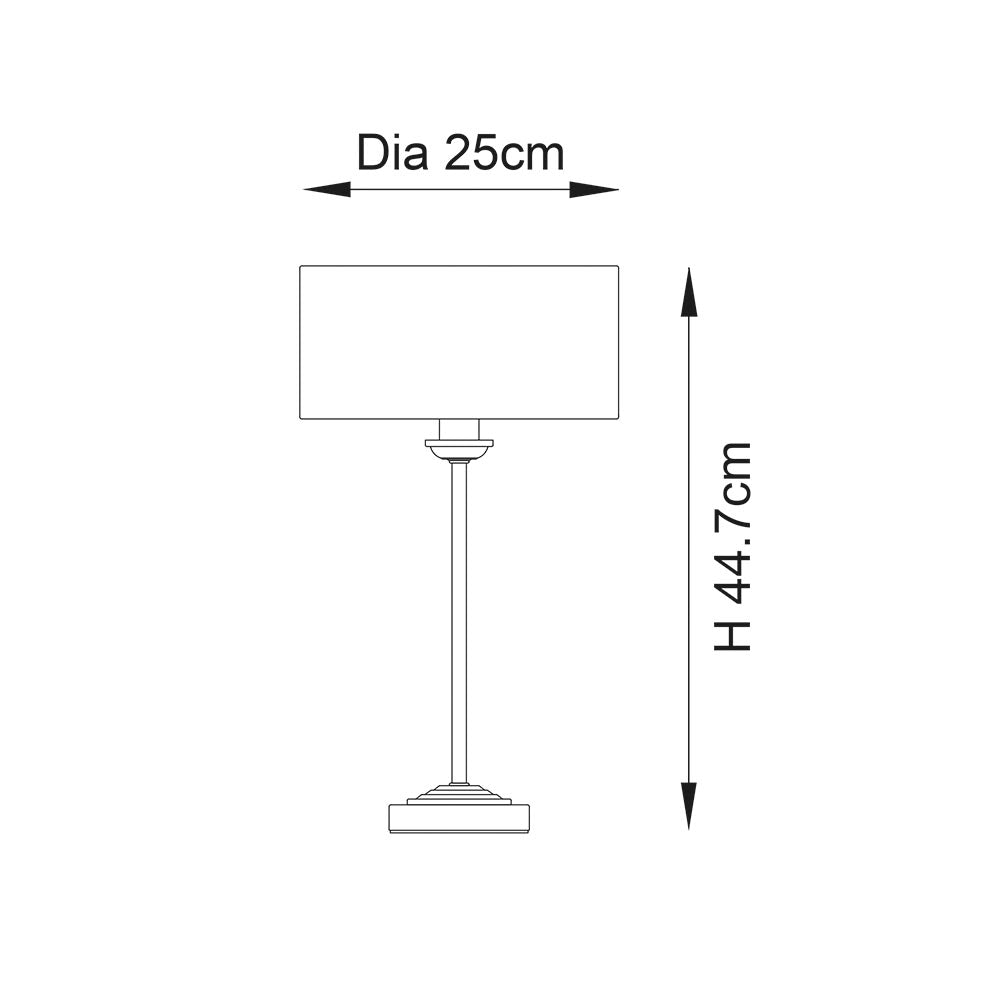 Westbury 1/3Lt Table Lamp In Various Finishes E14