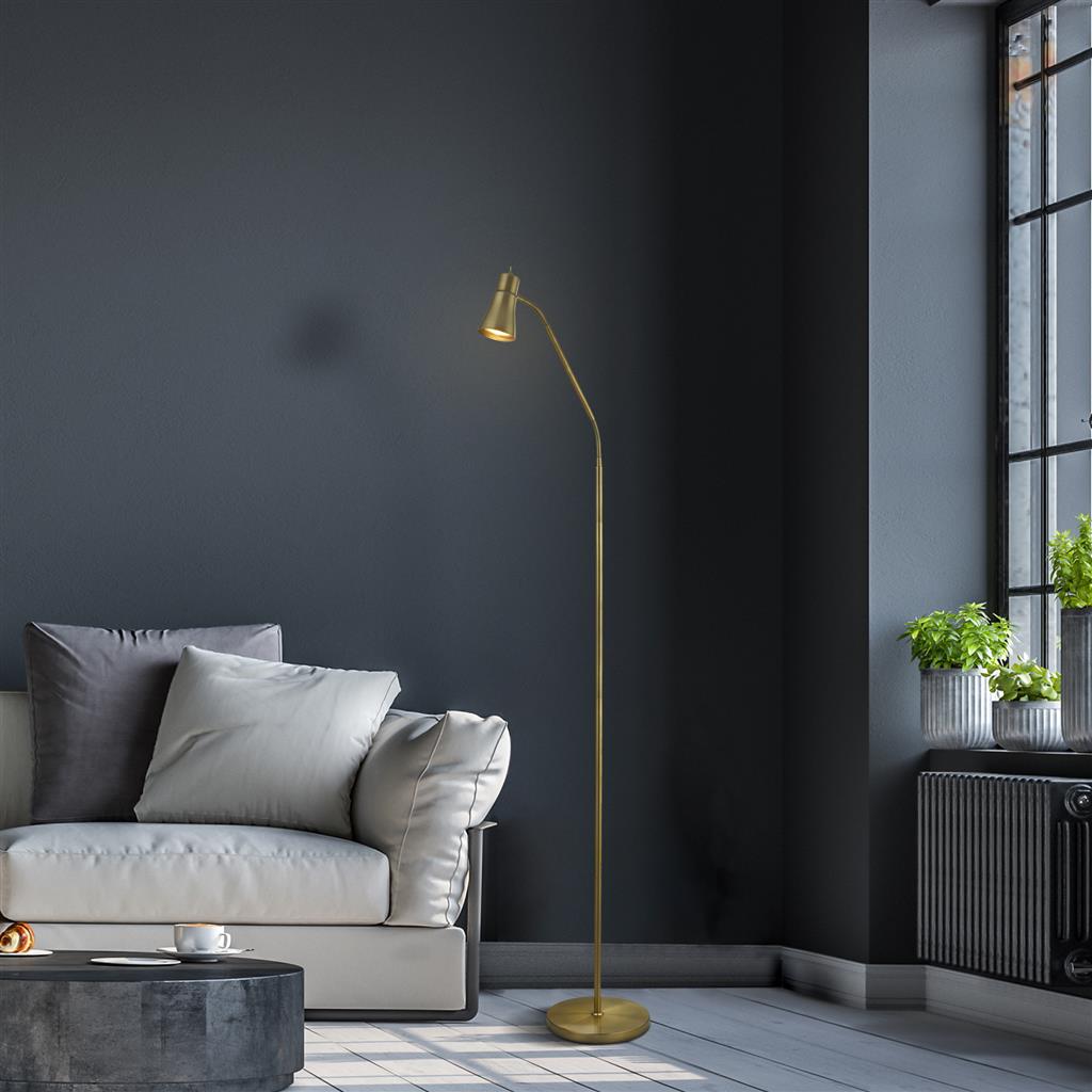 Jolly Floor Lamp - Antique Brass Metal GU10