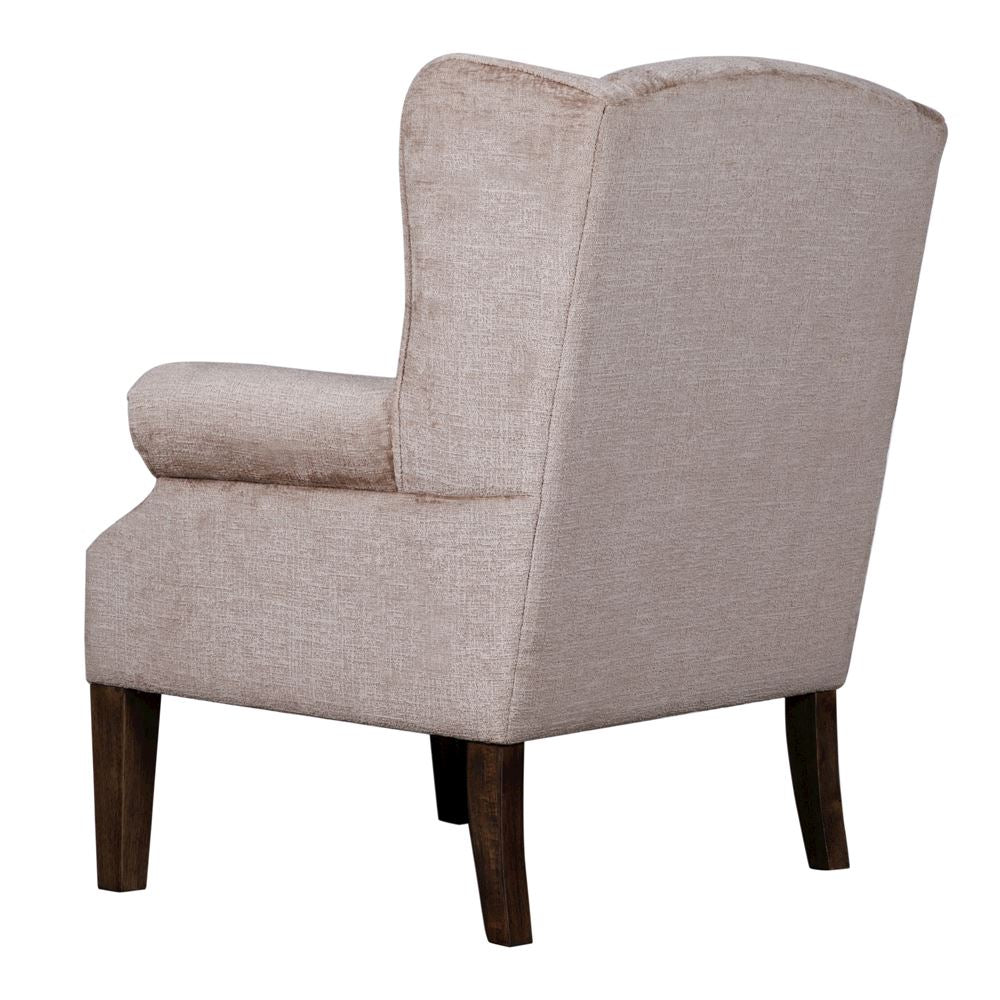 Stone Winged Arm Chair and Footstool