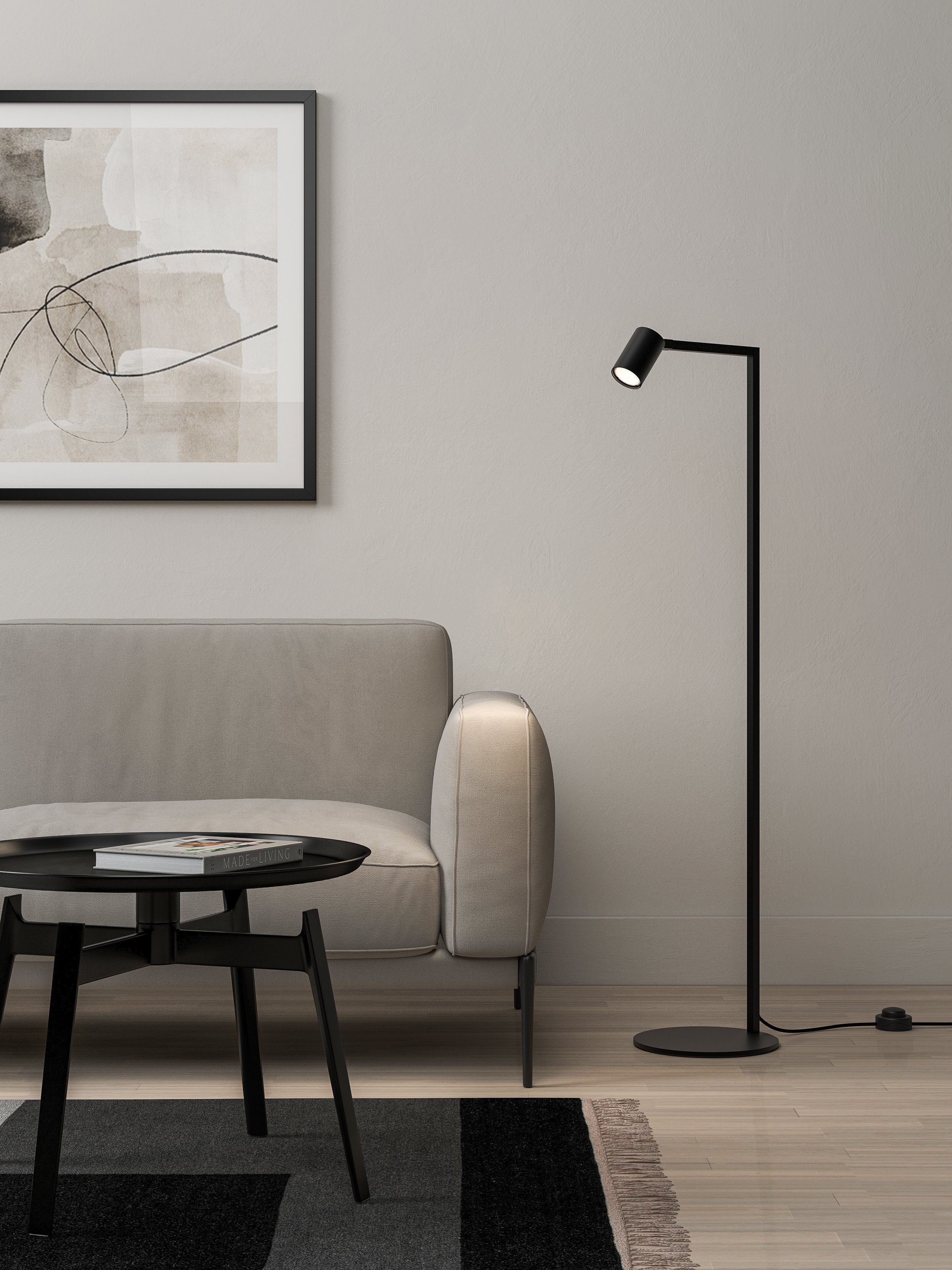 Ascoli Floor Indoor Floor Lamp in Bronze/Matt Black/Matt White GU10 IP20