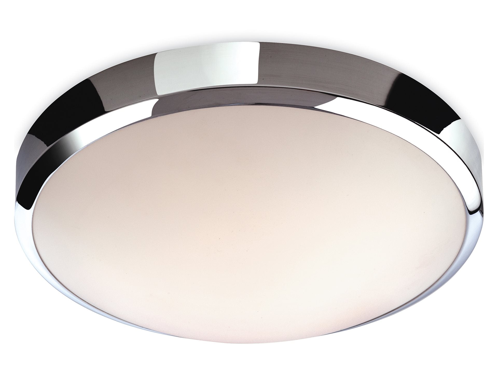 Toro LED Flush Ceiling Fitting- Chrome with White Polycarbonate Diffuser