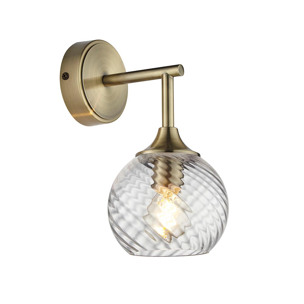 Furze Wall Light - Antique Brass/Bright Nickel