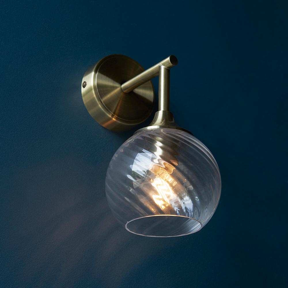 Furze Wall Light - Antique Brass/Bright Nickel