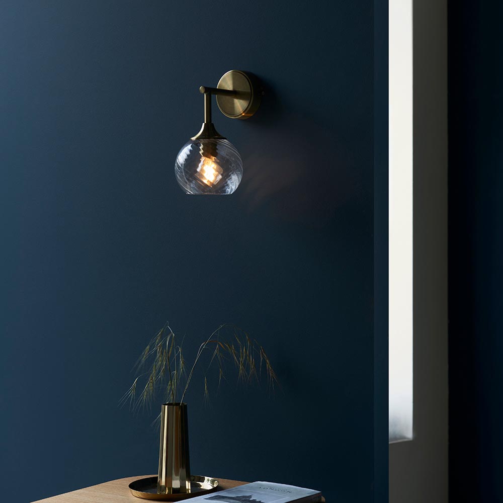 Furze Wall Light - Antique Brass/Bright Nickel