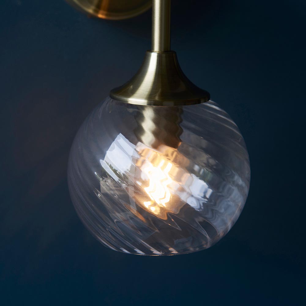 Furze Wall Light - Antique Brass/Bright Nickel