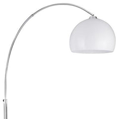 Arcs Floor Lamp - Chrome, Black Marble Base & White Shade