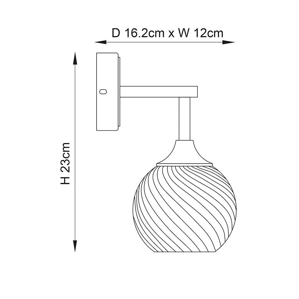 Furze Wall Light - Antique Brass/Bright Nickel