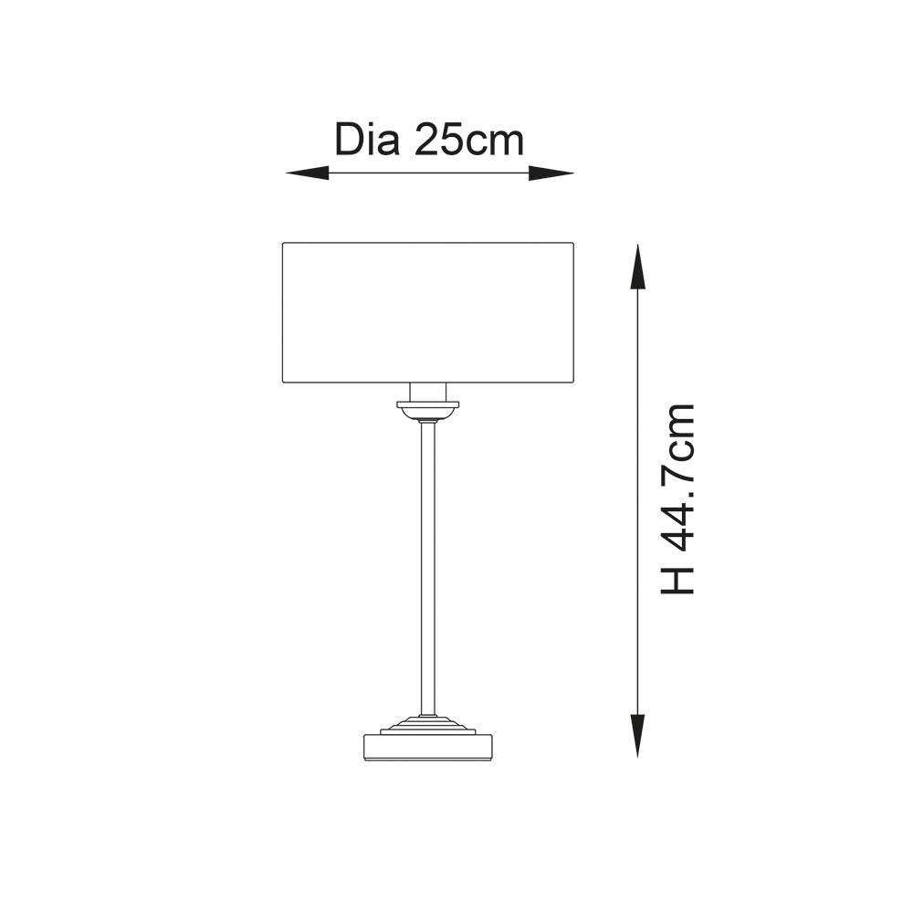 Westbury 1/3Lt Table Lamp In Various Finishes E14