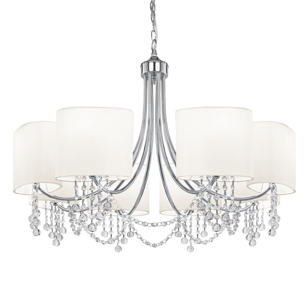 Nina 5/8Lt Multi-Arm Pendant - Chrome Finish