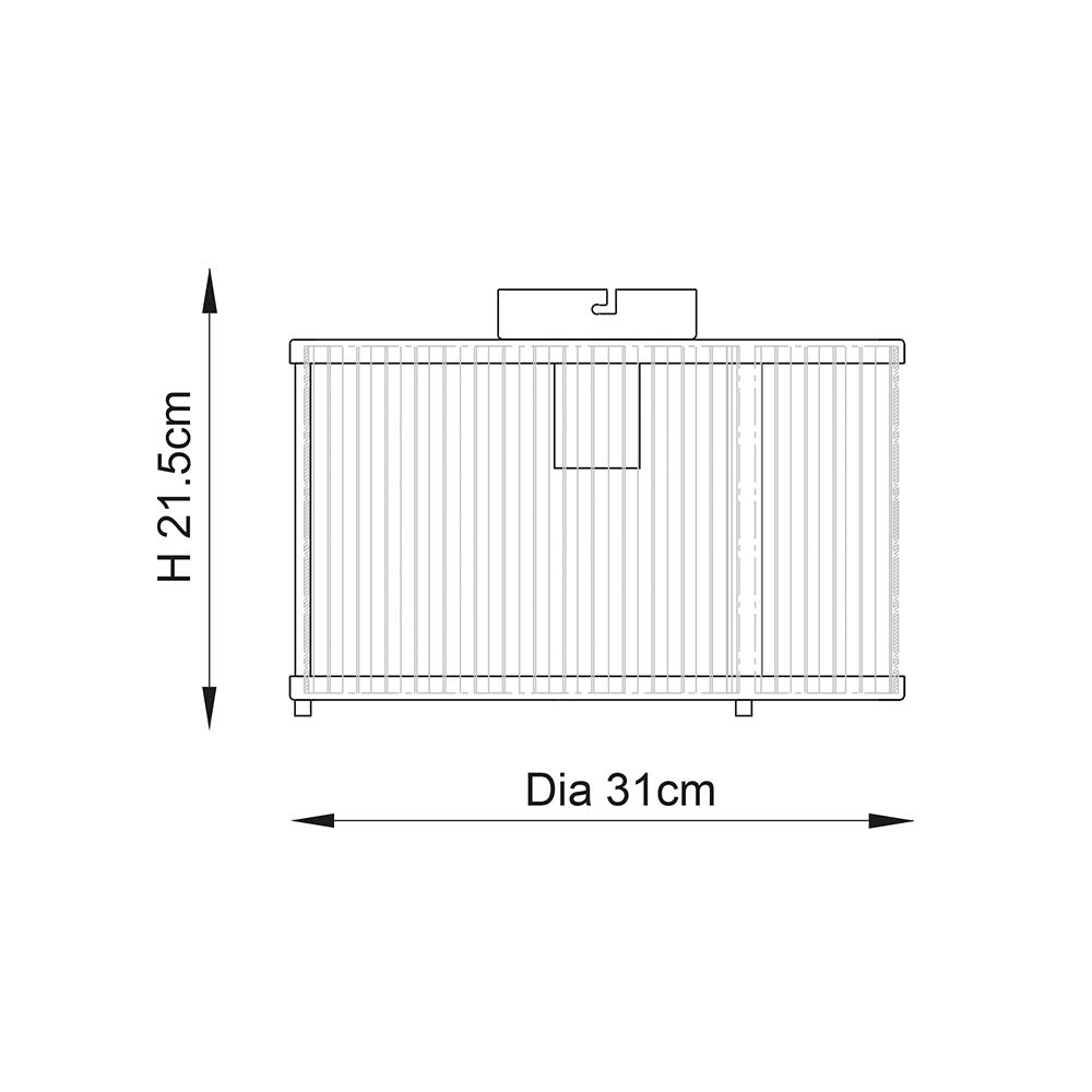 Essa 1Lt Flush Light - Antique Brass