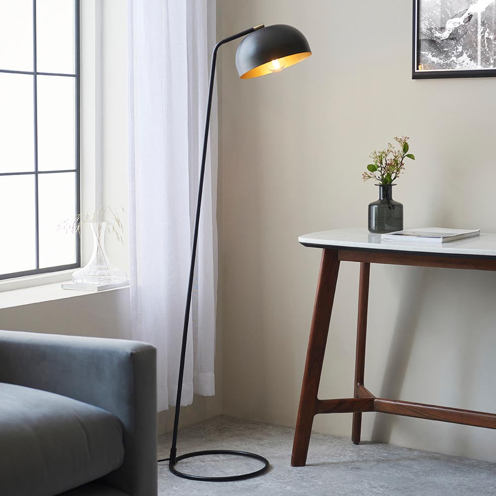 Saoph New Floor Lamp - Matt Black Finish  E27