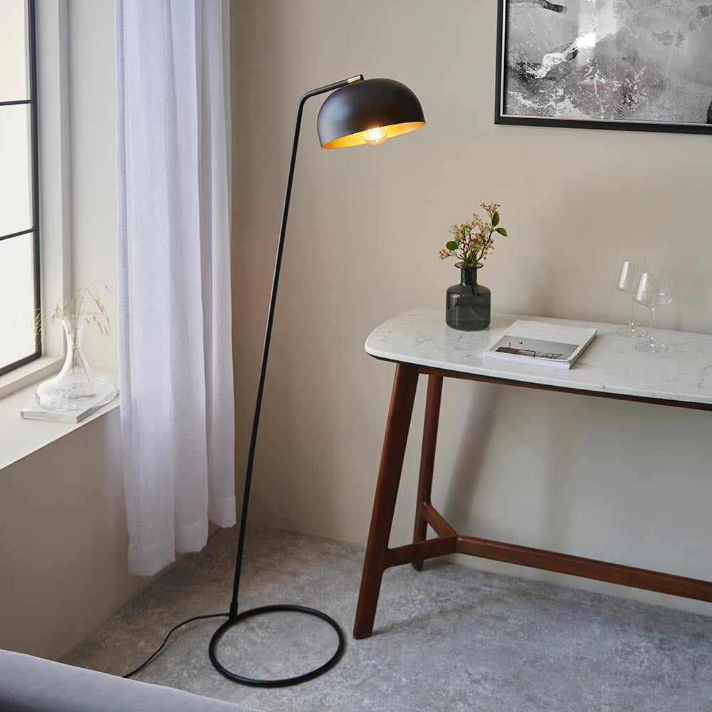 Saoph New Floor Lamp - Matt Black Finish  E27