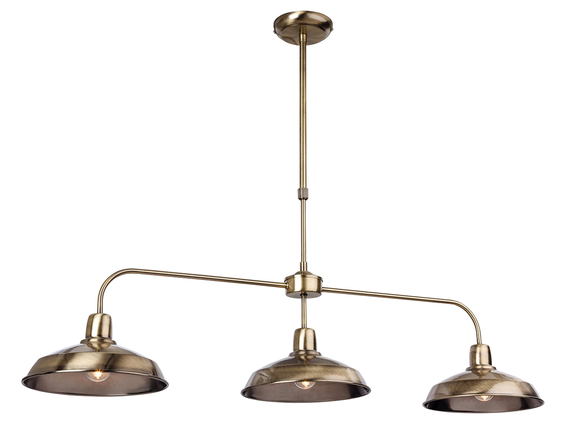 Lounge 3lt Kitchen Light - Antique Brass