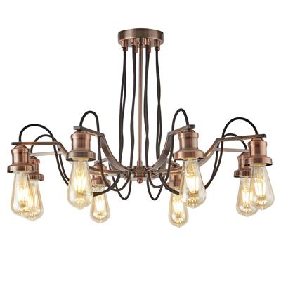 Olivia 8Lt Black Cable Vintage Light - Promotional Offer