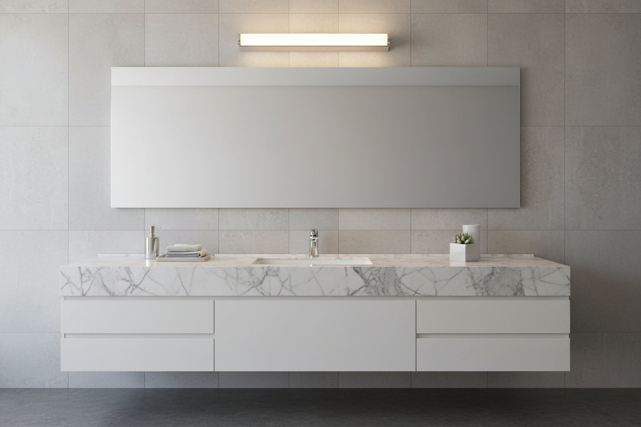 Polaris LED Wall Light -Chrome with Opal Polycarbonate Diffuser