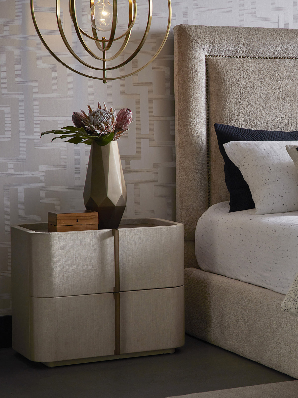 Jamille Nightstand Small Cream