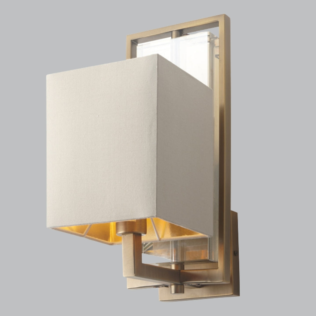 Arden Antique Brass Finish Wall Lamp E14