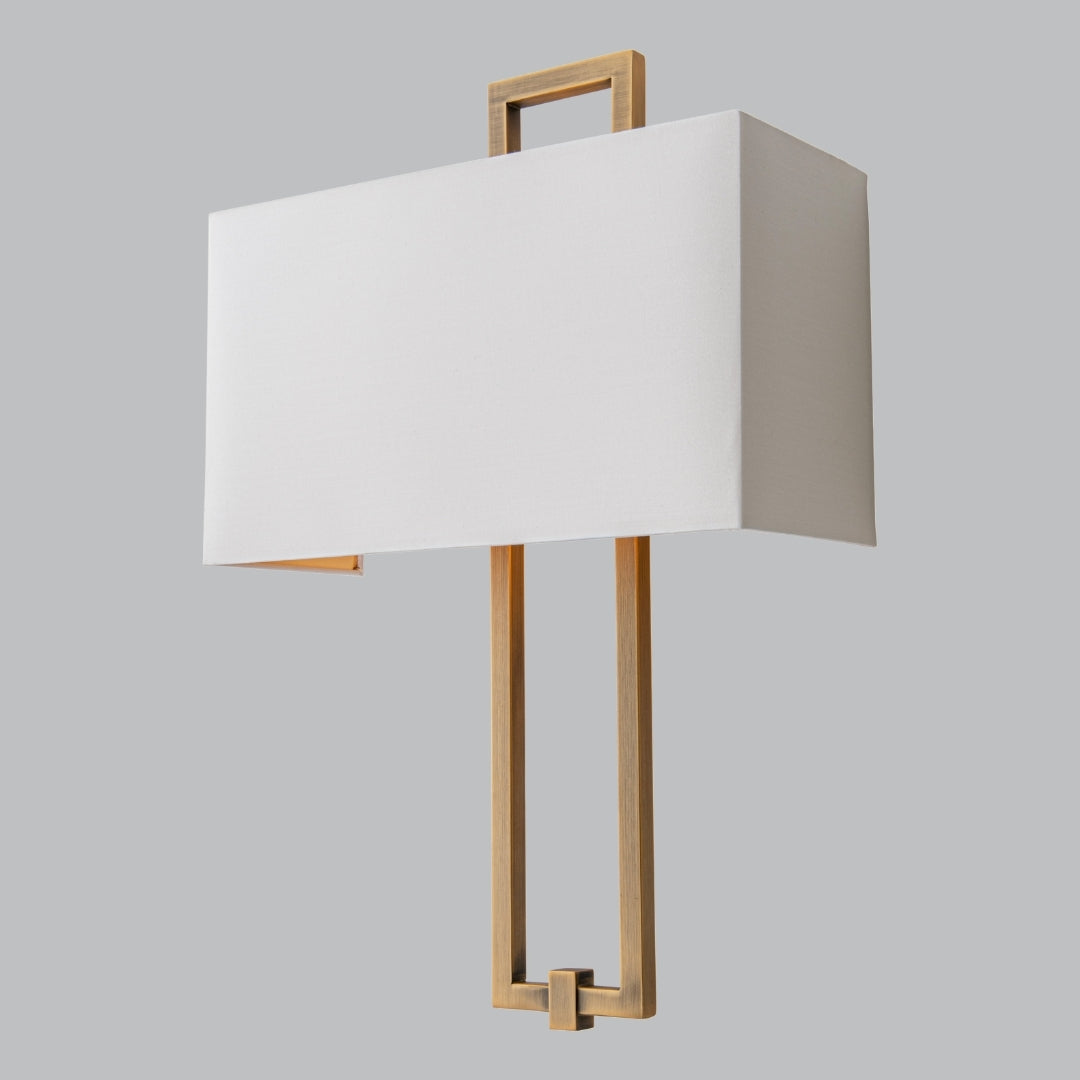 Ember Antique Brass Finish Wall Lamp E14