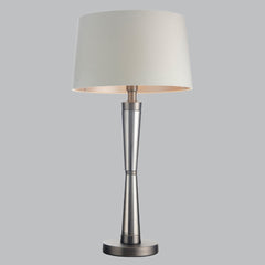 Hale Matt Black Nickel/Antique Brass Finish Table Lamp E14