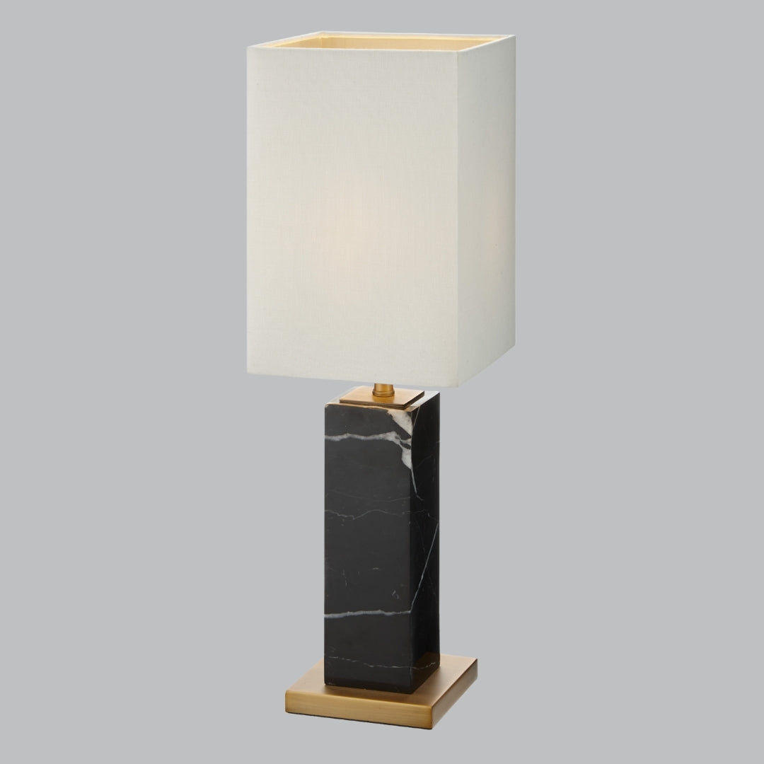 Pax White/Black Marble Table Lamp E14