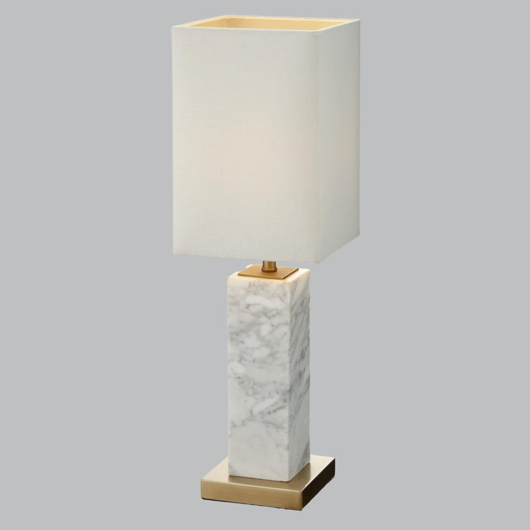 Pax White/Black Marble Table Lamp E14