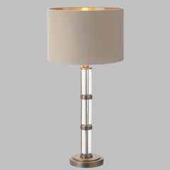 Zane Antique Brass Finish Table Lamp E14