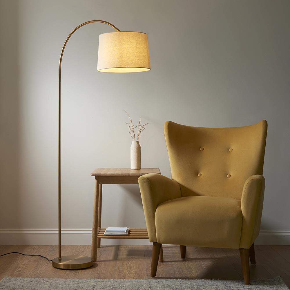 Spica Floor Lamp - Brass Finish E27