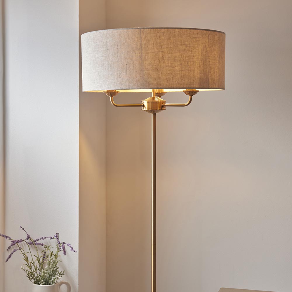 Westbury 1/3Lt Floor Lamp In Various Finishes E14