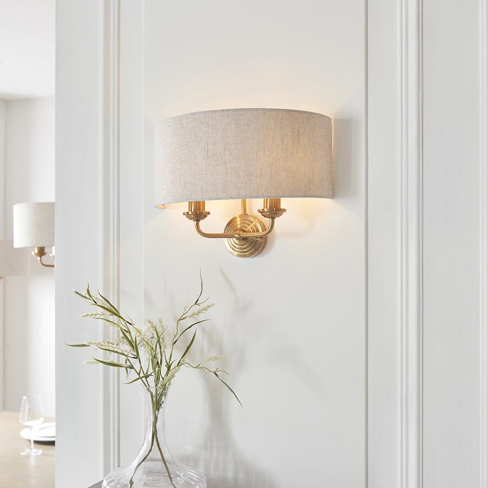 Westbury 2Lt Wall Light In Various Finishes E14