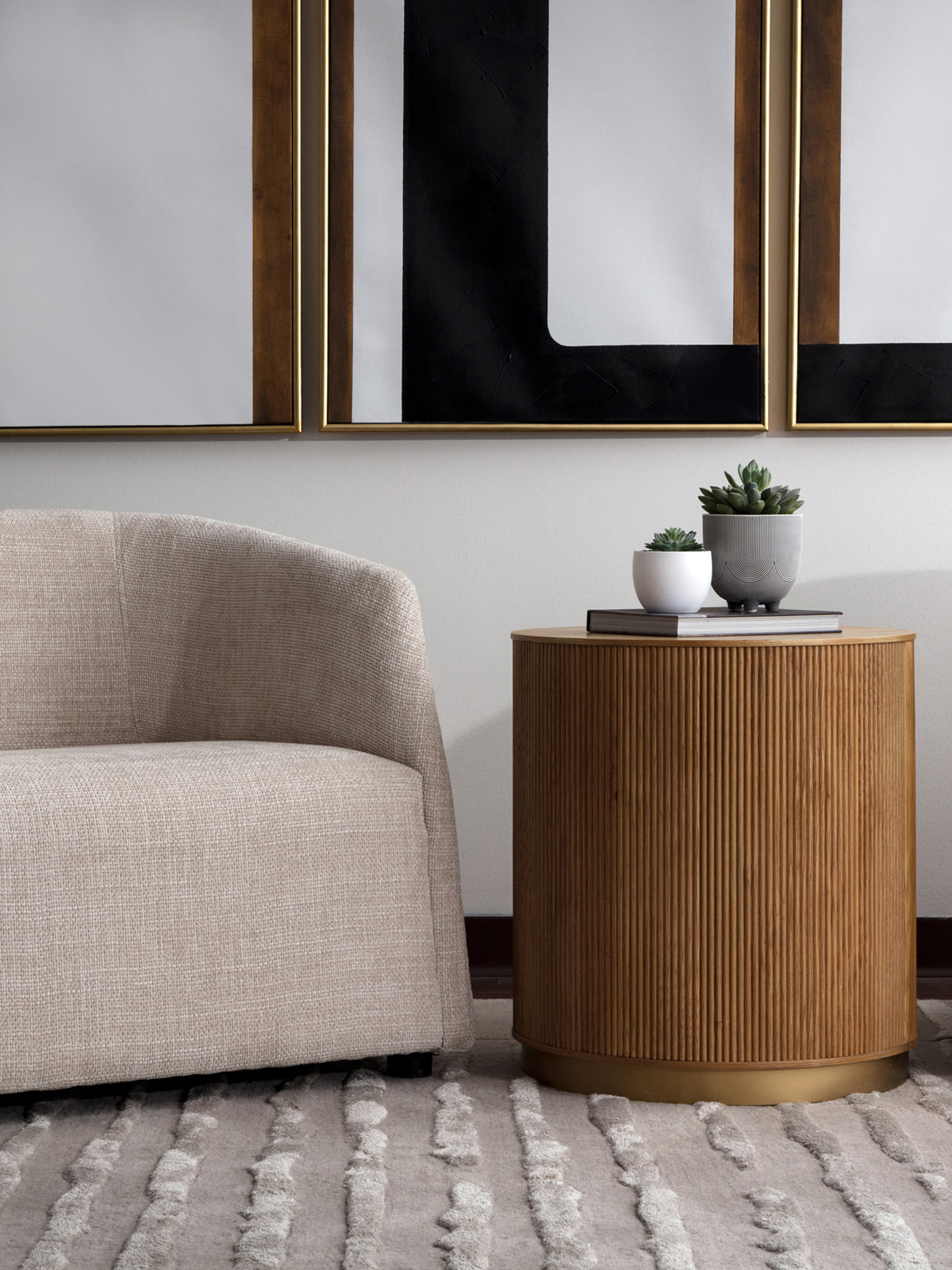 Kalla Oak Side Table