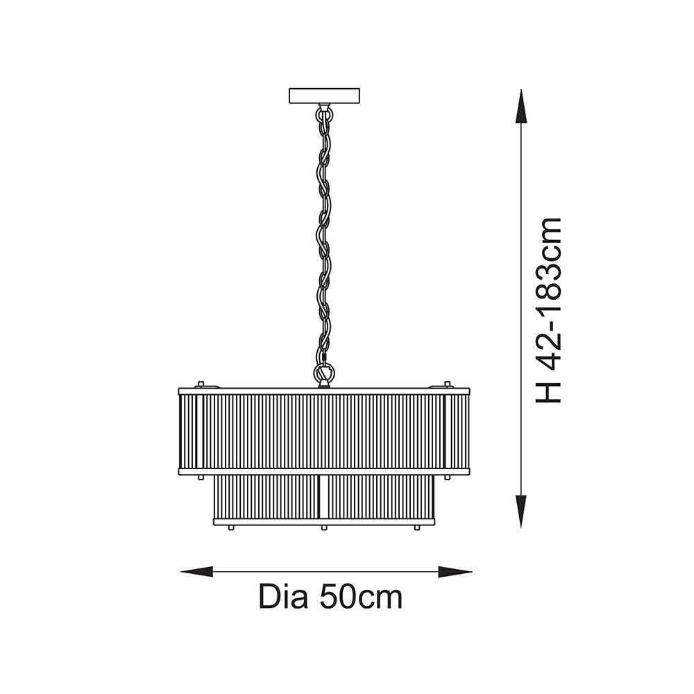Essa 5lt/ 8Lt Tiered Chandelier