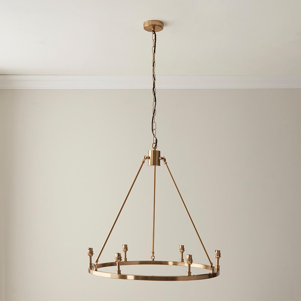 Charlemagne 3/6Lt Centre Ceiling Light - Brass