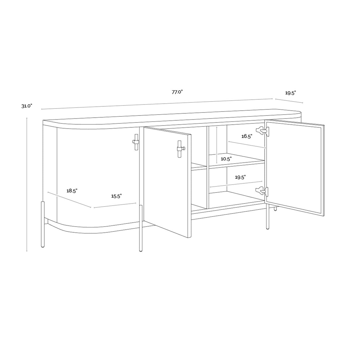 Cataldi Sideboard 195cm