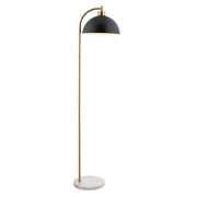 Procyon Task Floor Lamp - Brass & Matt Black Finish E27