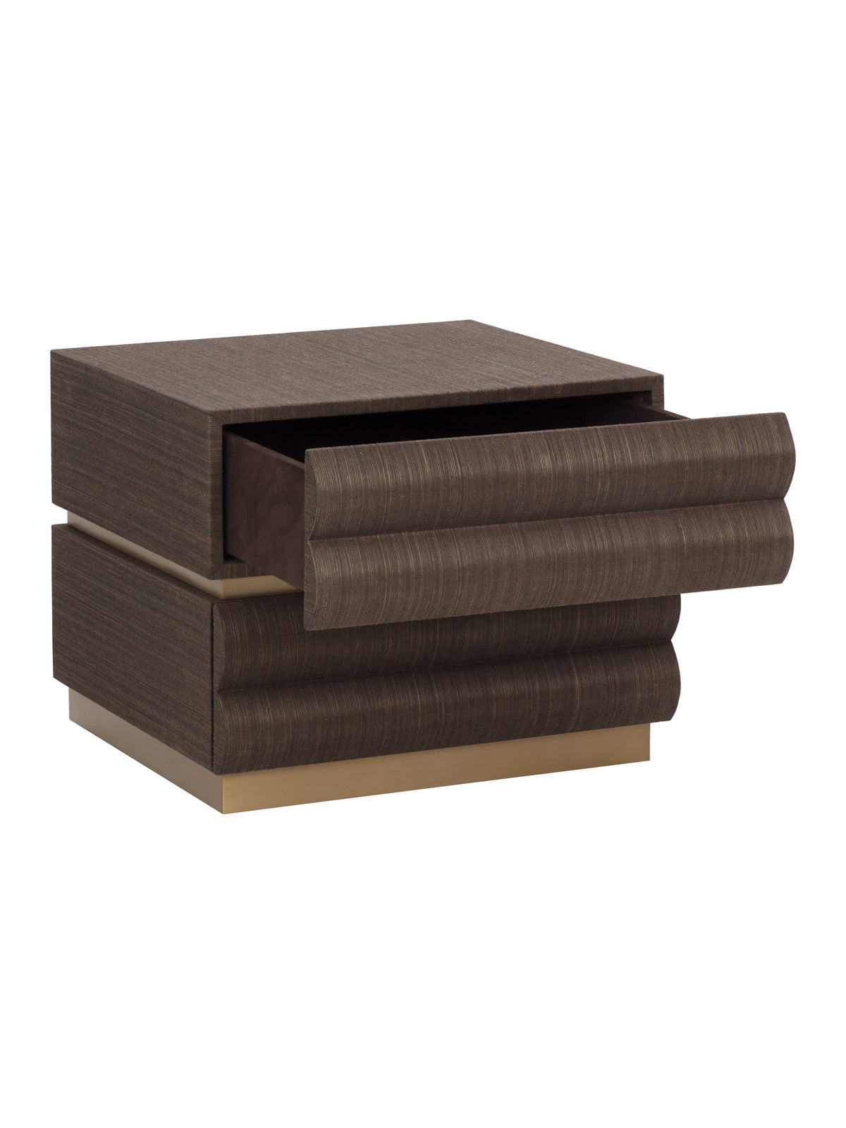 Subira Nightstand- Cream/ Chocolate Finishes