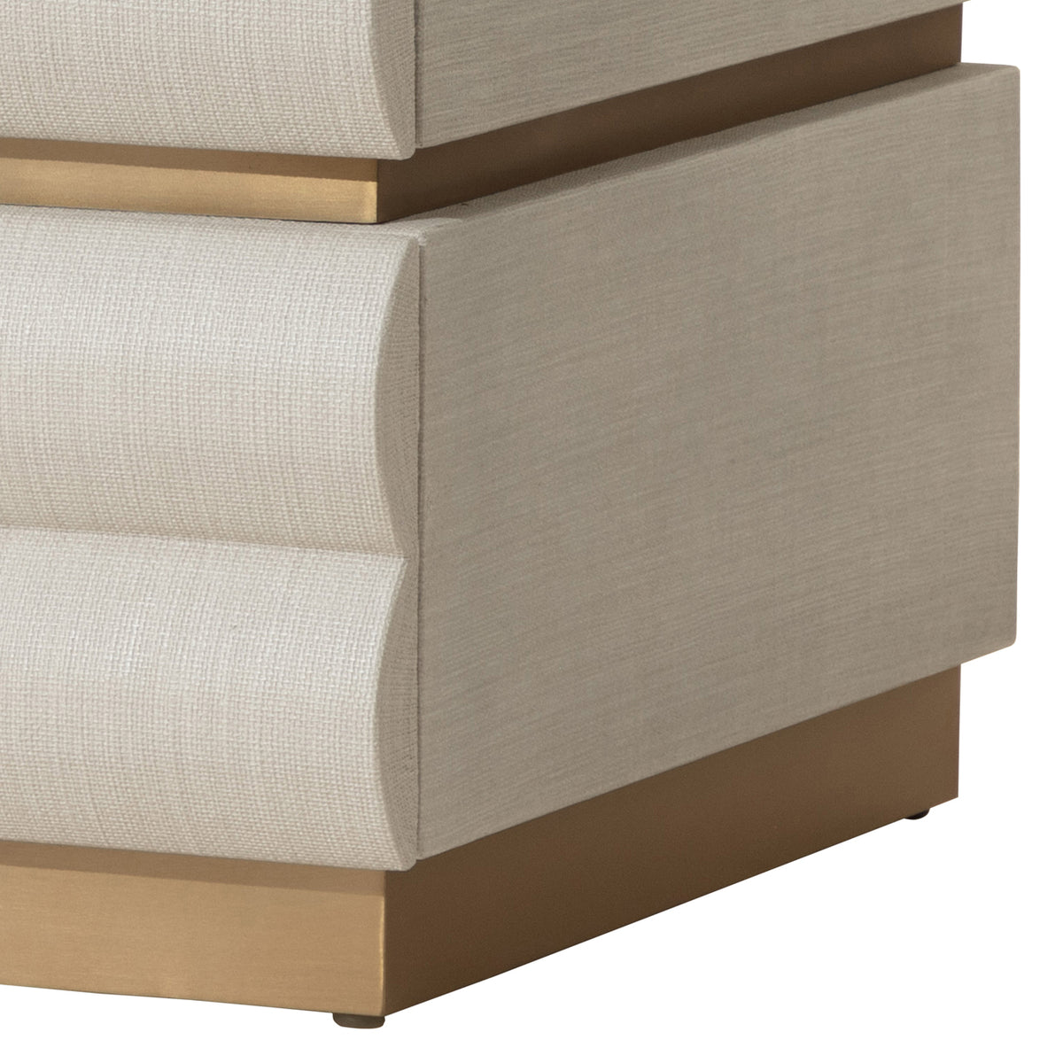Subira Nightstand- Cream/ Chocolate Finishes
